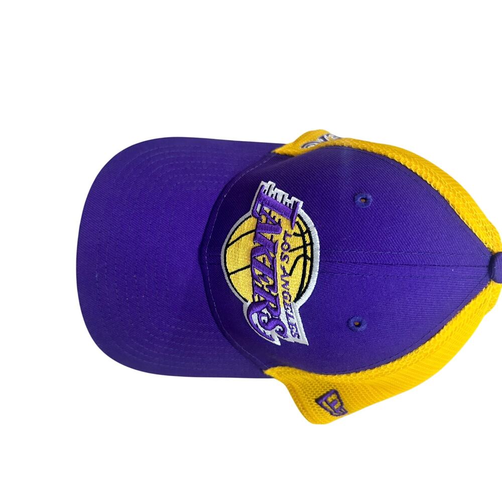 New Era Los Angeles Lakers Purple Gold Mesh Snapback Hat NBA Cap